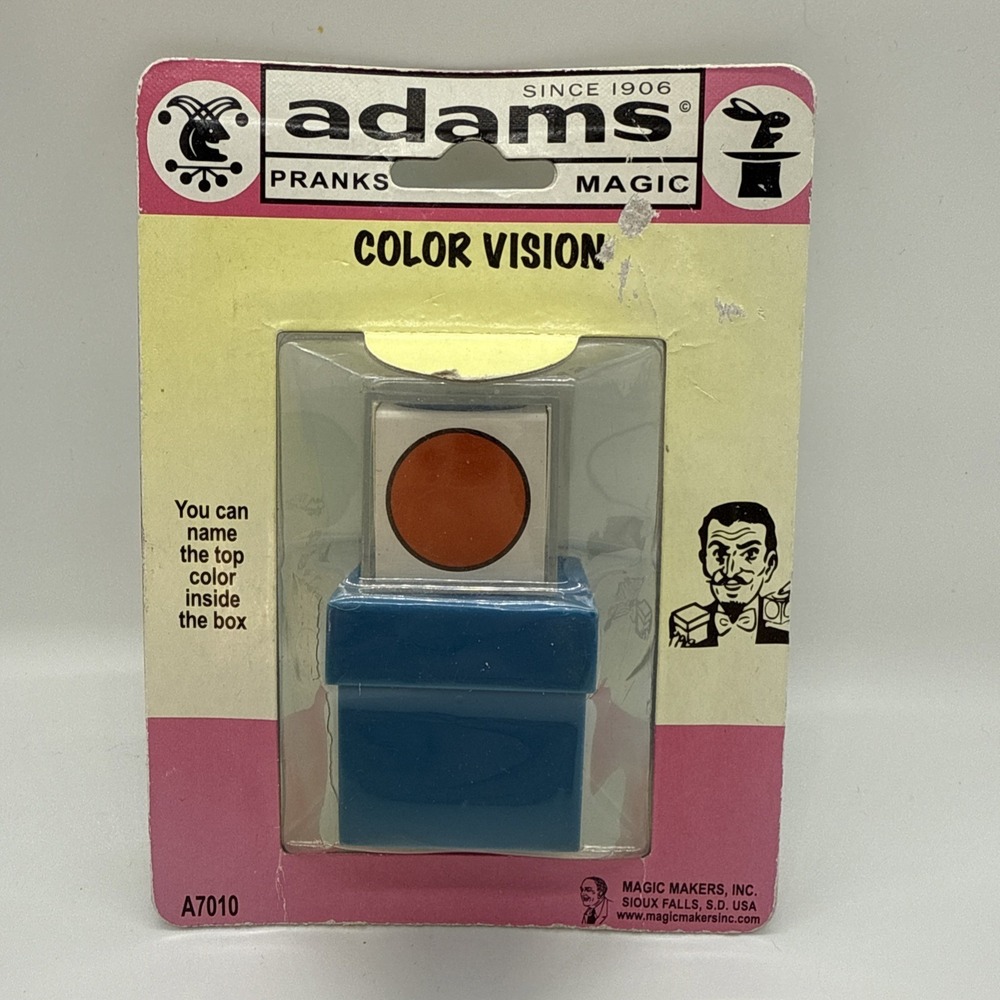 Vintage ADAMS Pranks Magic Trick‎ Color Vision Brand New Sioux Falls 13+